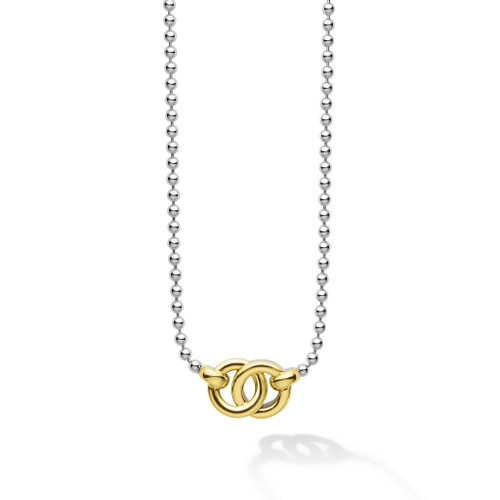 Signature Caviar Interlocking Pendant Necklace [JNOTH0939]