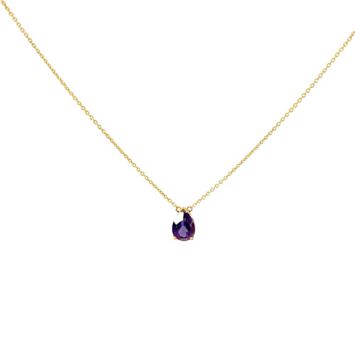 Amethyst Pendant Necklace [JNPEN1010]