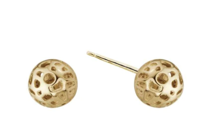 Pierced Ball Stud Earrings [JEOTH0713]