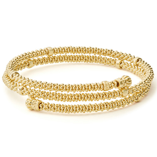 Caviar Coiled Wrap Bracelet [2BGLX1115]