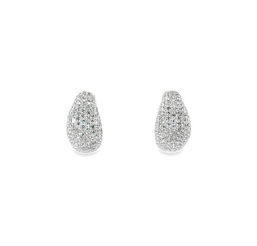 Diamond Hoop Earrings [JEHOP0454]