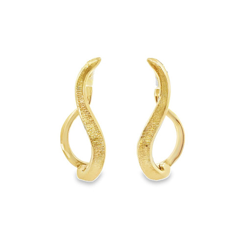 Oval Open Twist Earrings [JEOTH0809]