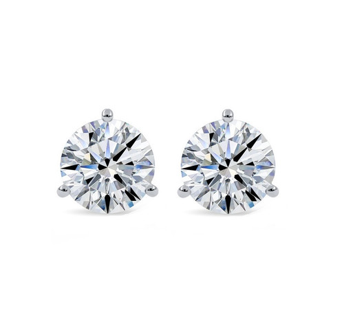 Solitaire Diamond Earrings, 1.47 [JESSD0375]