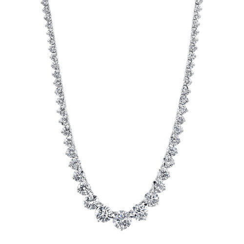 Graduated Diamond Line Necklace, 9.01 [JNLIN0069]