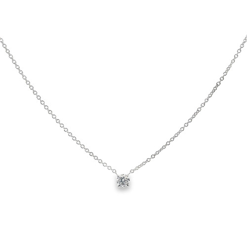 Solitaire Diamond Pendant Necklace, .54 [JNPEN1053]