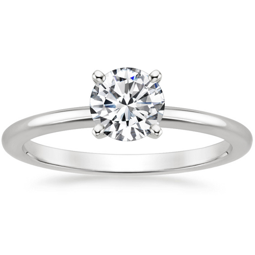 Solitaire Round Brilliant Diamond Ring, .50 [JRENG0374]