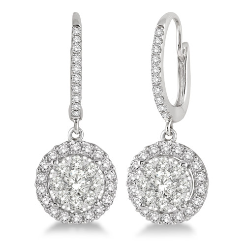 Diamond Drop Earrings [1EADX3763]