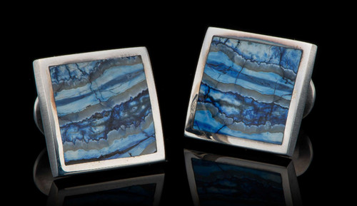 Blue Mammoth Tooth Cufflinks [2YMCL0234]
