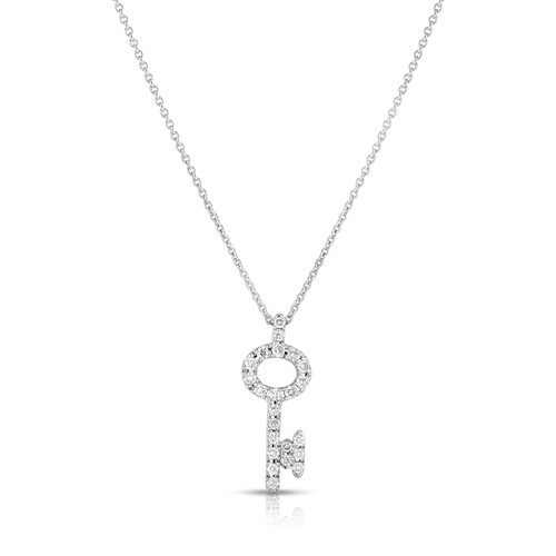 Diamond Key Pendant Necklace [JNPEN1081]