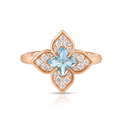 Venetian Four Leaf Flower Ring [JROTH1279]