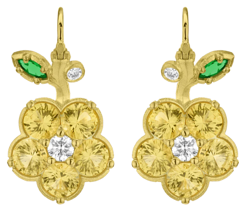 Wild Child Yellow Sapphire  Earrings [JEOTH1101]