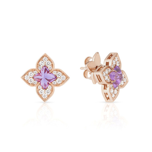 Venetian Four Leaf Flower Earrings [JESTD0582]