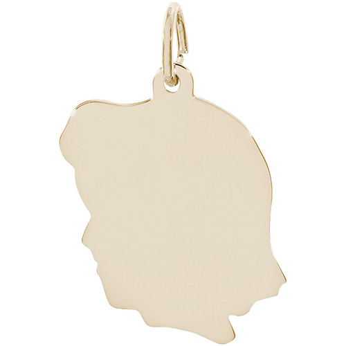 Large Girl’s Head Charm [2XCHM1118]