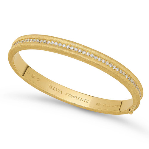 The "Q" Diamond Bangle Bracelet [JBBAC0599]