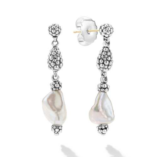 Luna Keshi Pearl Drop Earrings [JEOTH1095]