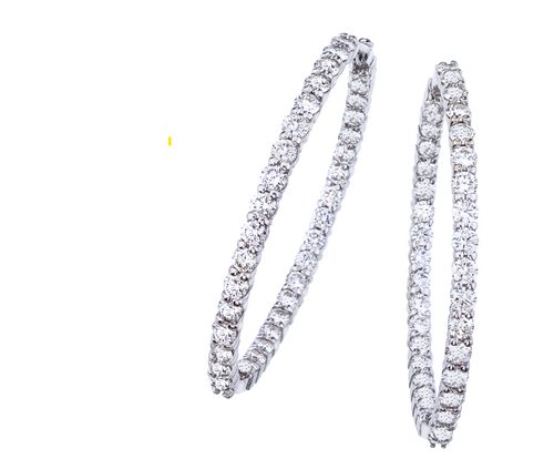 Perfect Diamond Hoop Earrings [JEHOP0650]