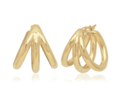 Triple Hoop Earrings [JEHOP0549]