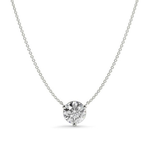 Solitaire Diamond Pendant Necklace, .67 [JNPEN0943]