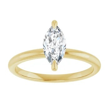 Solitaire Marquise Diamond Ring [JRENG0299]