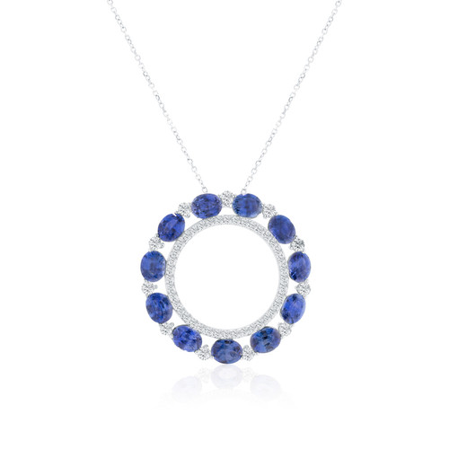 Sapphire and Diamond Pendant [JNPEN1112]