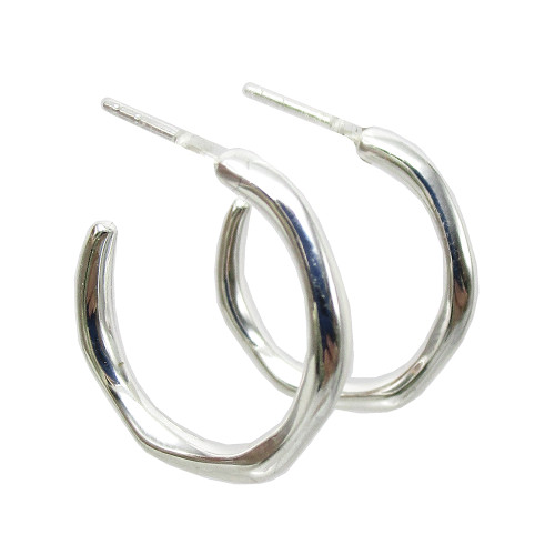 Classico Squiggle Hoop Earrings [JEHOP0648]
