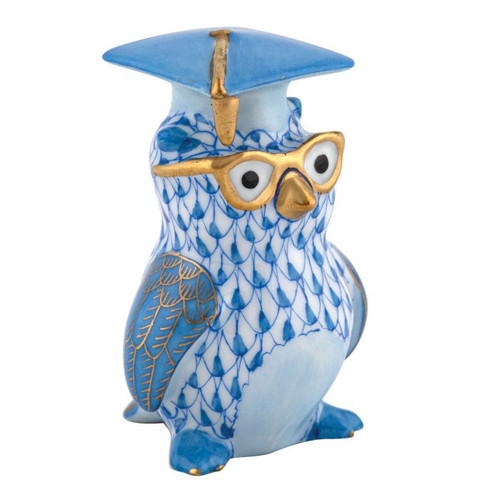 Blue Graduation Owl [GGFIG0203]
