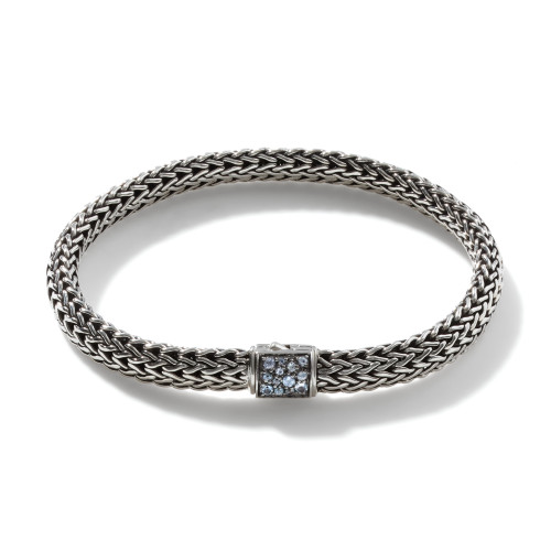 Icon Reversible Aquamarine and Black Sapphire Bracelet [JBOTH1463]