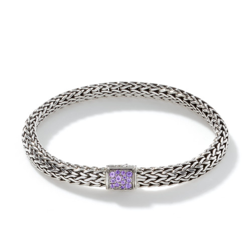 Icon Reversible Amethyst and Black Sapphire Bracelet [JBOTH1462]