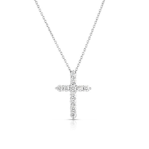 Tiny Treasures Diamond Cross Pendant Necklace [1DFAD1159]
