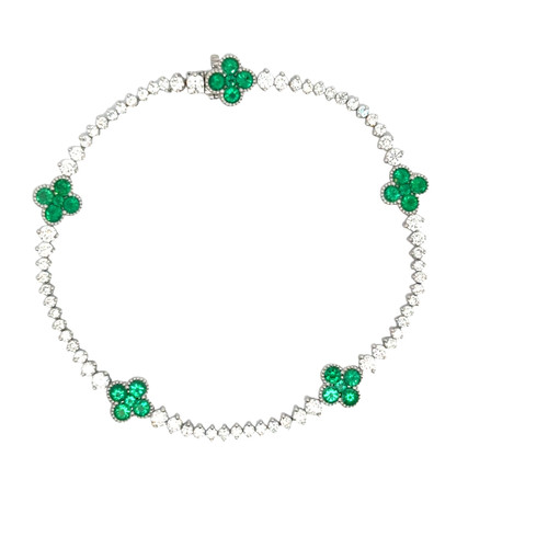 Emerald Diamond Bracelet [JBOTH0934]