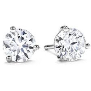 Solitaire Diamond Stud Earrings, 3.00 [JESSD0454]