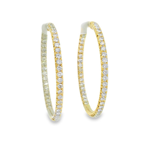 Diamond In and Out Hoop Earrings [JEHOP0706]