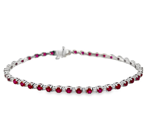Diamond and Ruby Bracelet [1BRDX0306]