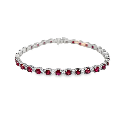 Diamond and Ruby Bracelet [1BRDX0307]
