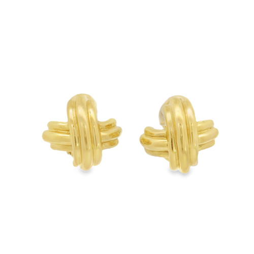 Estate Tiffany & Co. Signature X Earrings, Small [JEOTH1267]