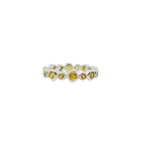 Estate Yellow Sapphire Band Ring [JRBND0708]