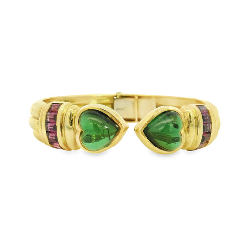Estate Jeffrey Stevens Gem Cuff Bracelet [JBBAC0734]
