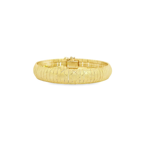 Estate Textured Gold Bracelet, Italy [JBOTH1576]
