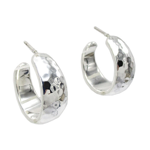 Classico Hammered Hoop Earrings [JEHOP0645]