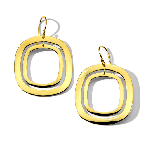 Classico Open Wavy Circle Drop Earrings [JEOTH1159]