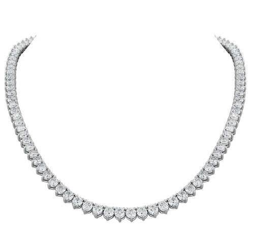 Diamond Line Necklace, 21.13 [JNLIN0104]