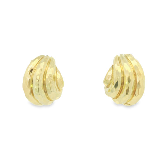Estate Vintage Hammered Earrings [JEOTH1288]