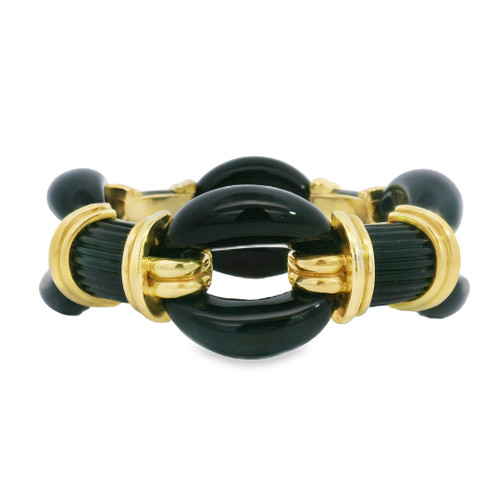 Estate Onyx Link Bracelet [JBOTH1590]
