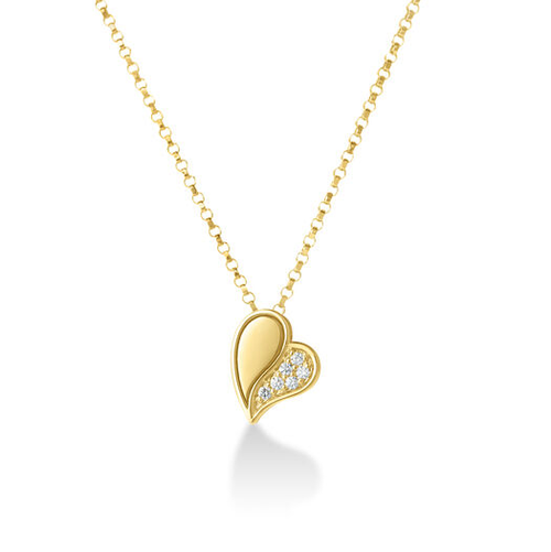 Amorino Heart Diamond Necklace [JNOTH1160]