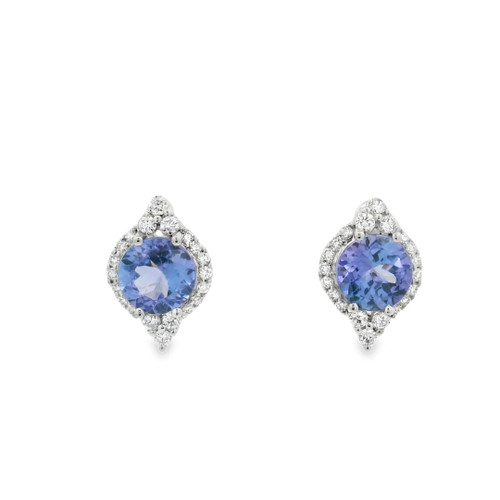 Diamond and Tanzanite Earrings [JESTD0769]