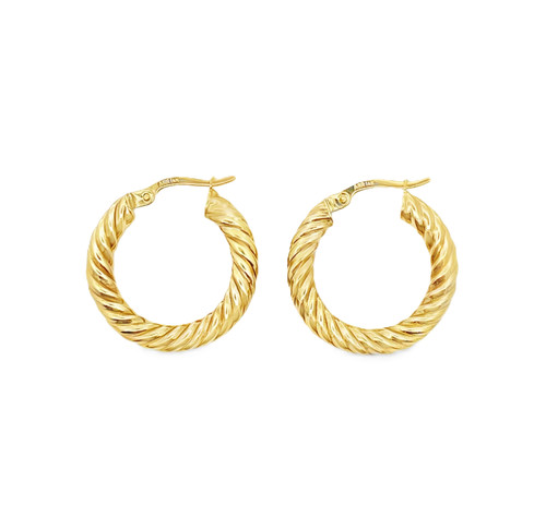Twist Hoop Earrings [JEHOP0771]