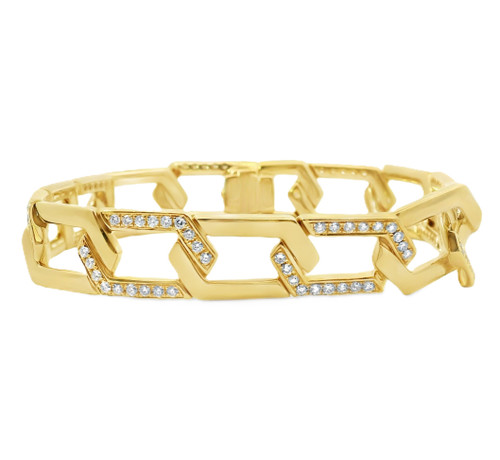 Open Link Diamond Bracelet  [JBOTH1710]