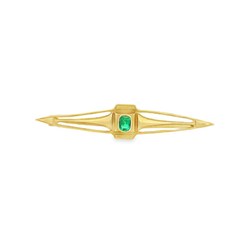 Estate Emerald Brooch [JAPNB0173]