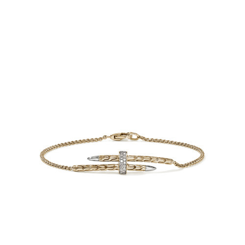 Two Tone Spear Station Bracelet [JBOTH1596]