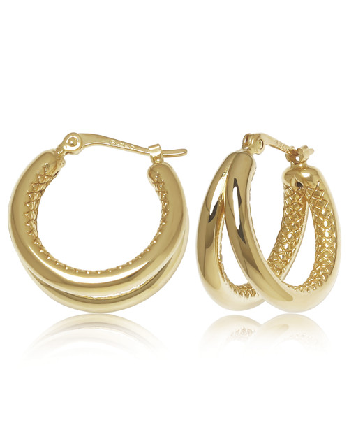 Double Tube Hoop Earrings [JEHOP0802]